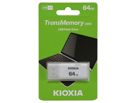 Memoria USB Kioxia Transmemory U202 64Gb Usb Tipo-A 2.0 Blanca