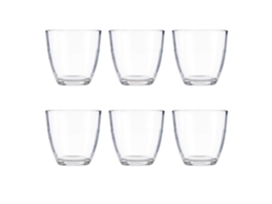 Set 6 vasos cortado 170ml colección VIVALTO