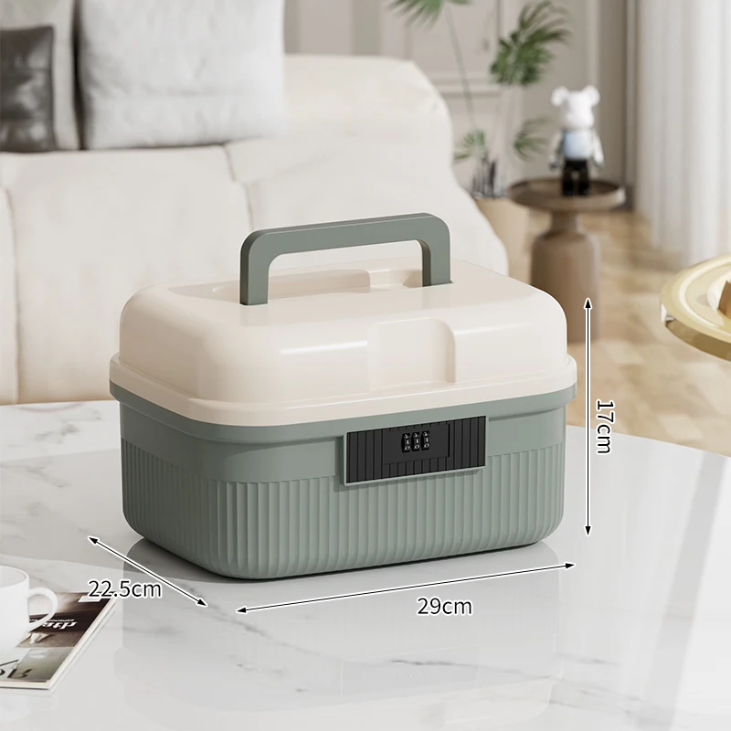 (cian Pequeño) Caja De Almacenamiento Multifuncional Para El Hogar, Caja Portátil Para Clasificar Y Almacenar Medicamentos