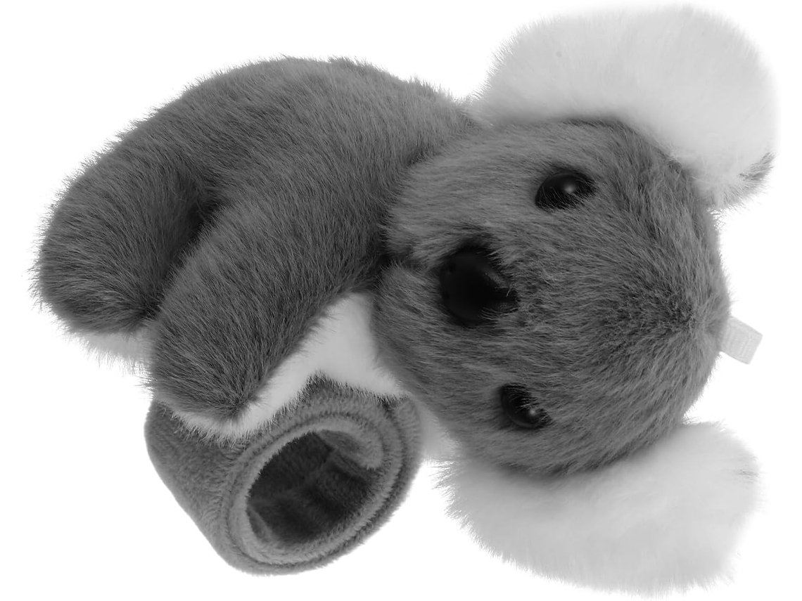 Pulsera de peluche con forma de koala gris para el espejo retrovisor, decoración para motocicletas y bicicletas eléctricas.
