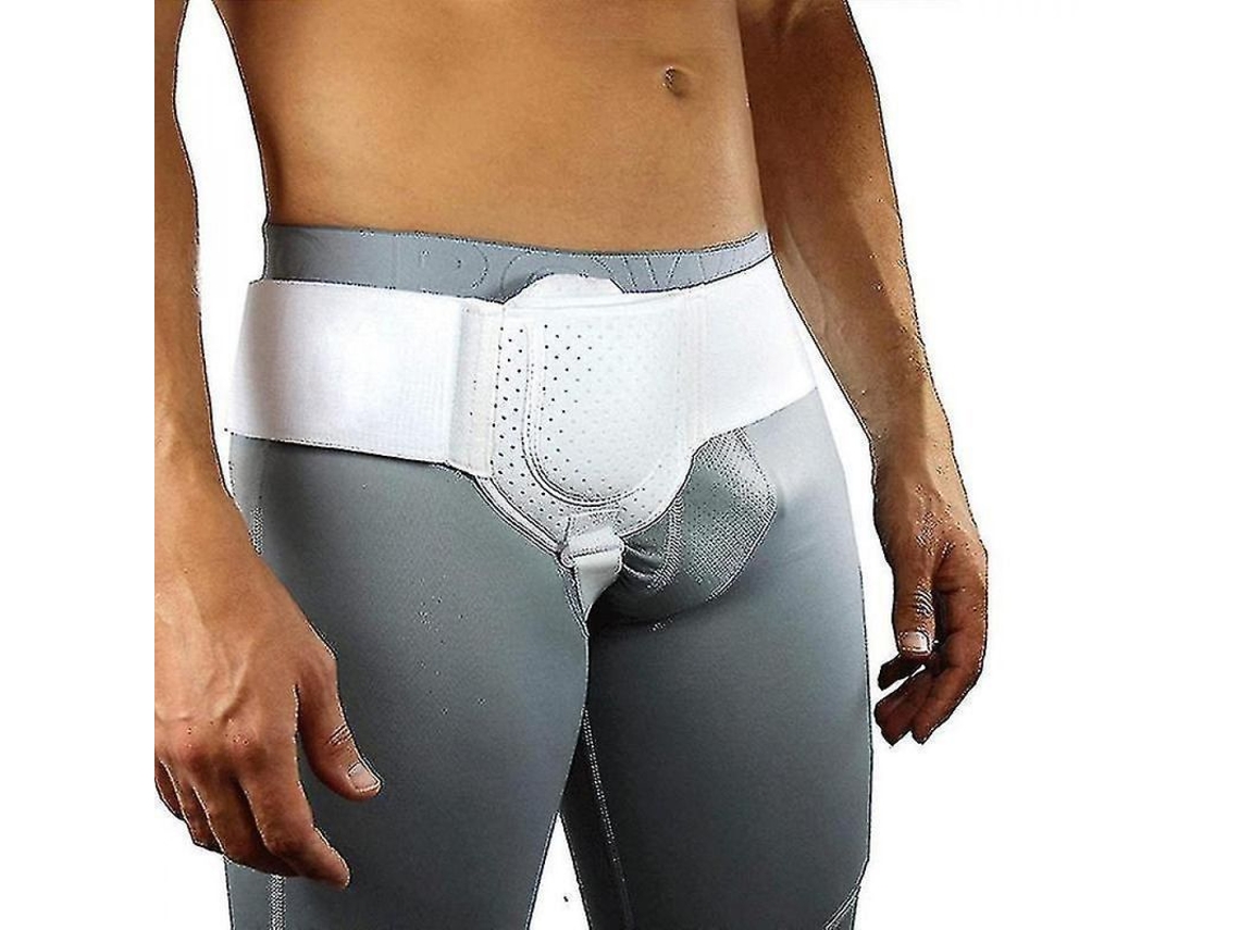 Dan26-faja Para Hernia Adulta De Inguinal O Deportiva Con Soporte Y Alivio Del Dolor Para La Cintura Blanco