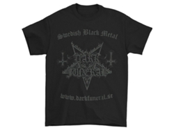 Camiseta ROCKINSTONE sueca de metal negro Dark Funeral (L)
