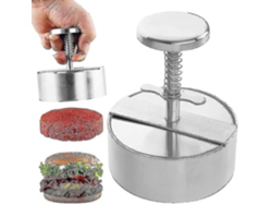 Prensa para hamburguesas de acero inoxidable, molde ideal para barbacoas y para cocinar.
