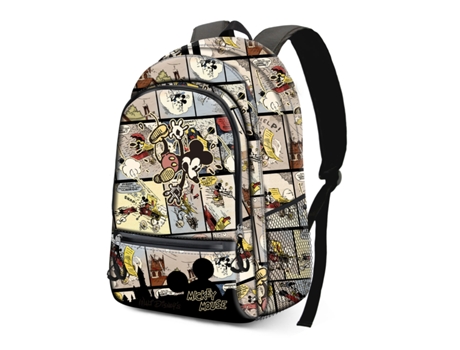 Mickey Mouse Ink Mochila Fight FAN 2.0, Marfil
