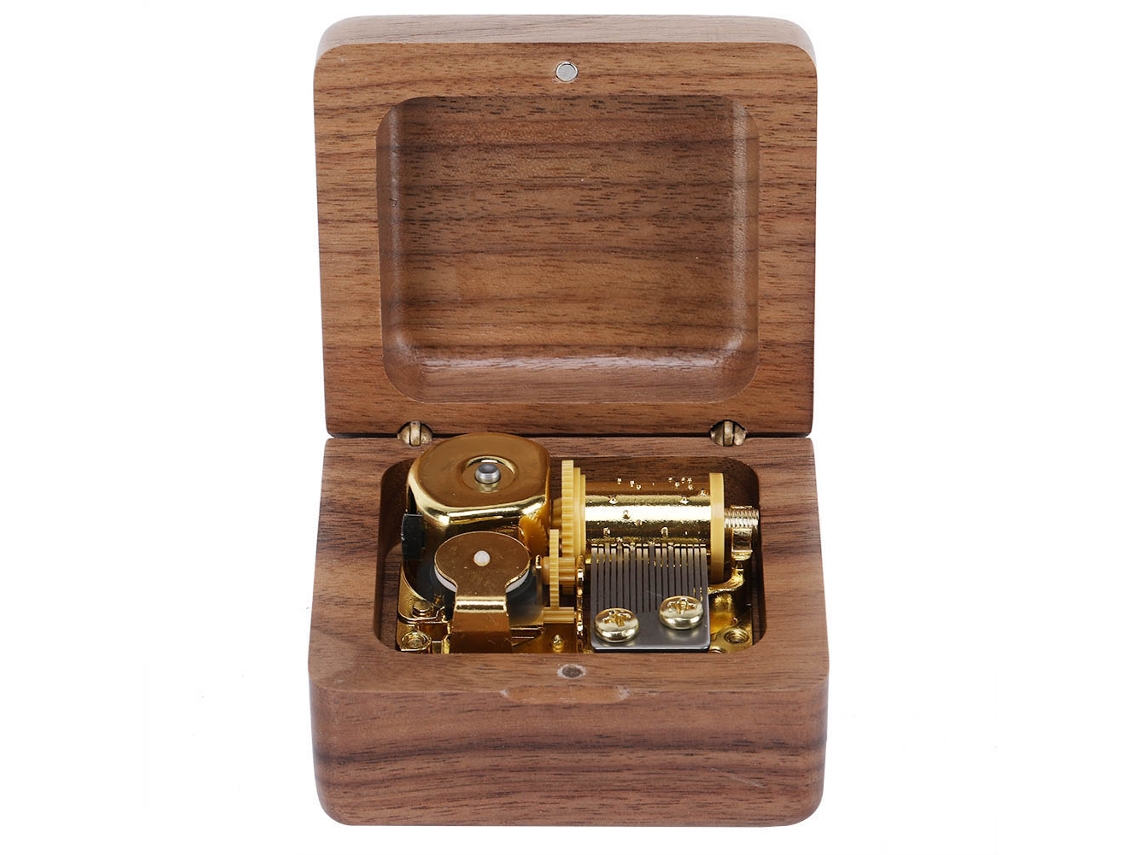 Caja de música de madera grabada - Regalo romántico