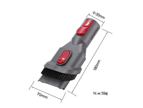 Cepillo Accesorio 2 en 1 con Puerto de Succión para Dyson V6 Gris