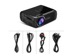 Proyector Led Mini Home 1080p Hd Home Theater Con Puertos Hdmi Usb Negro