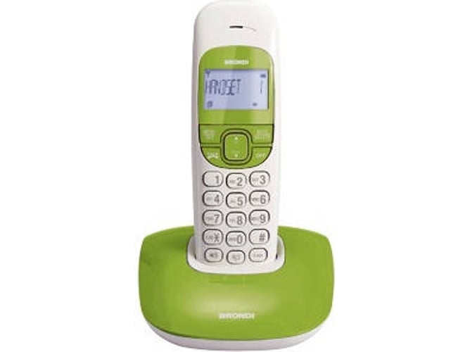Teléfono fijo BRONDI Nice Verde, blanco