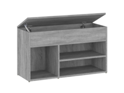 Banco zapatero gris exclusivo de Sonoma Maison 80x30x45 cm