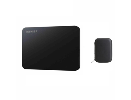 Disco Duro Externo SLOWMOOSE Toshiba Con Estuche de Cuero (A3 - 500 GB)