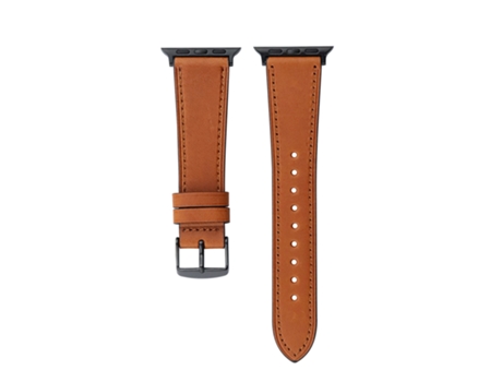 Correa para Smartwatch de cuero genuino Crazy Horse para Apple Watch Ultra 49mm y Watch Ultra 2 49mm/Series 9, 8 y 7 45mm/SE 3 y SE 2 y 6 y S
