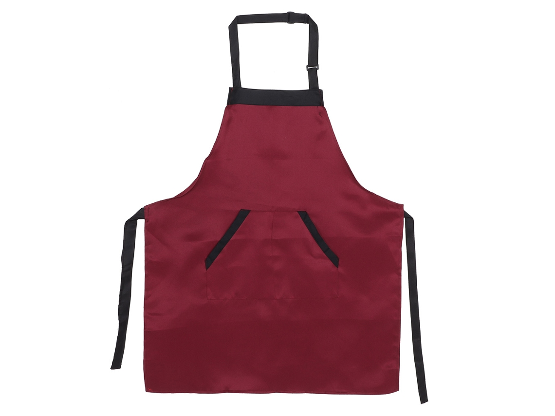 HYMNORA Delantal de Cocina Cómodo e Impermeable 77x62cm con Bolsillos para Hotel y Hogar