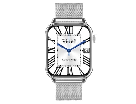 Smartwatch, pantalla HD de 1,9 pulgadas, IP68 resistente al agua y al polvo, plateado CHRONUS
