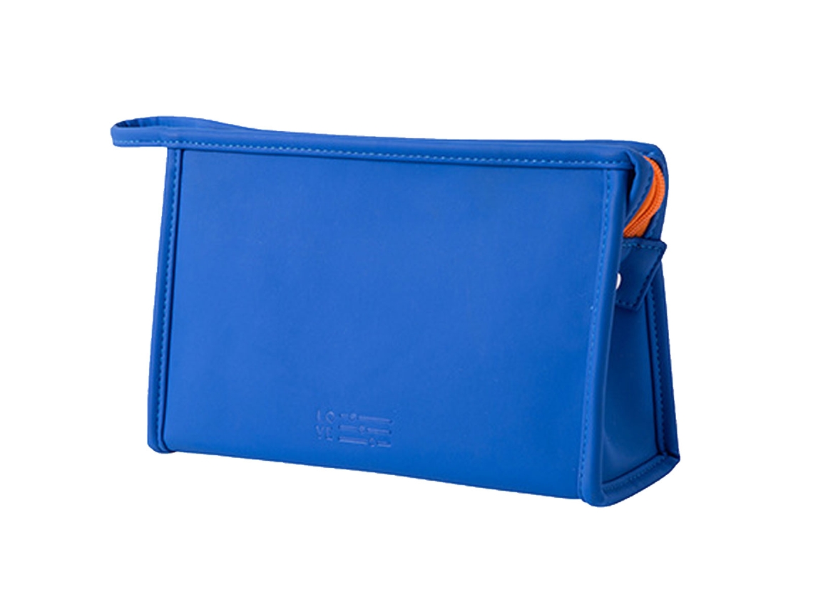 Neceser de viaje para mujer con cremallera y capacidad para agua, color azul (26 x 16 x 10 cm)