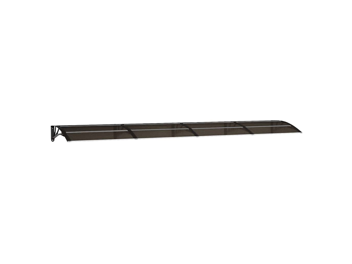 Maison Exclusive - Marquesina De Puerta Policarbonato Negro 400x75 Cm