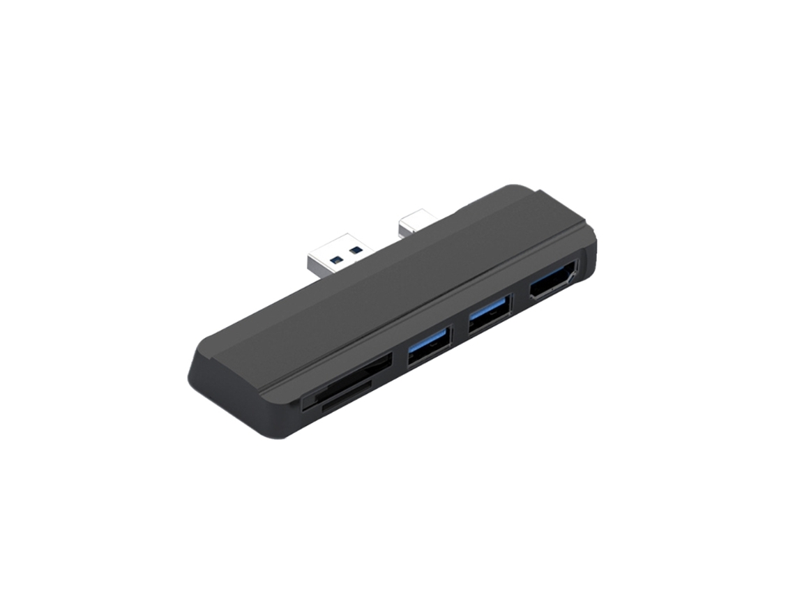 Estación de acoplamiento USB 3.0 Bestvite para Surface Pro 4/5/6 (negro)