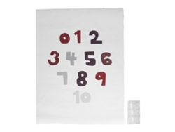 Póster De Números Del 0 Al 10 Para El Aprendizaje Infantil Con Fondo Decorativo Adhesivo De Doble Cara Para El Aula.