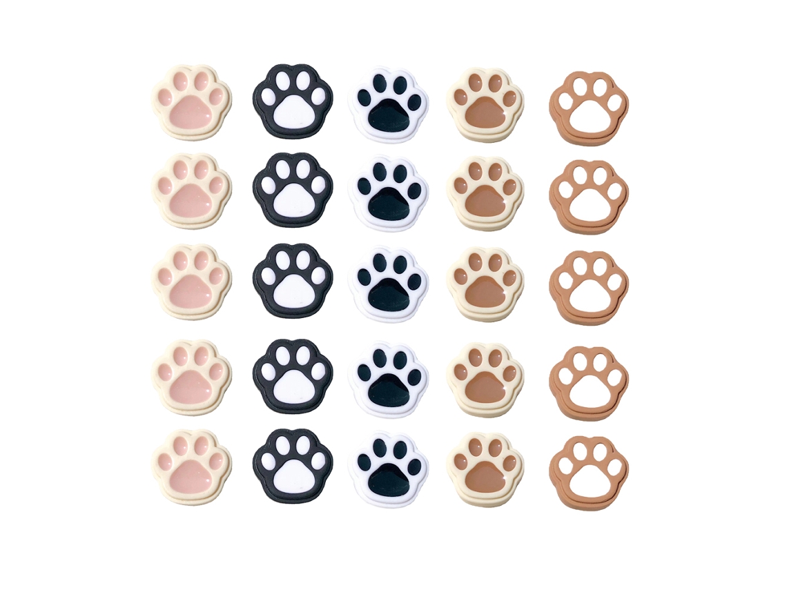 VVJIJILLY Contas De Silicone Versáteis, Pingentes Decorativos Em Forma De Pata De Cachorro Para Artesanato, Joias E Decoração De Casa (reutilizáveis E Duráveis)