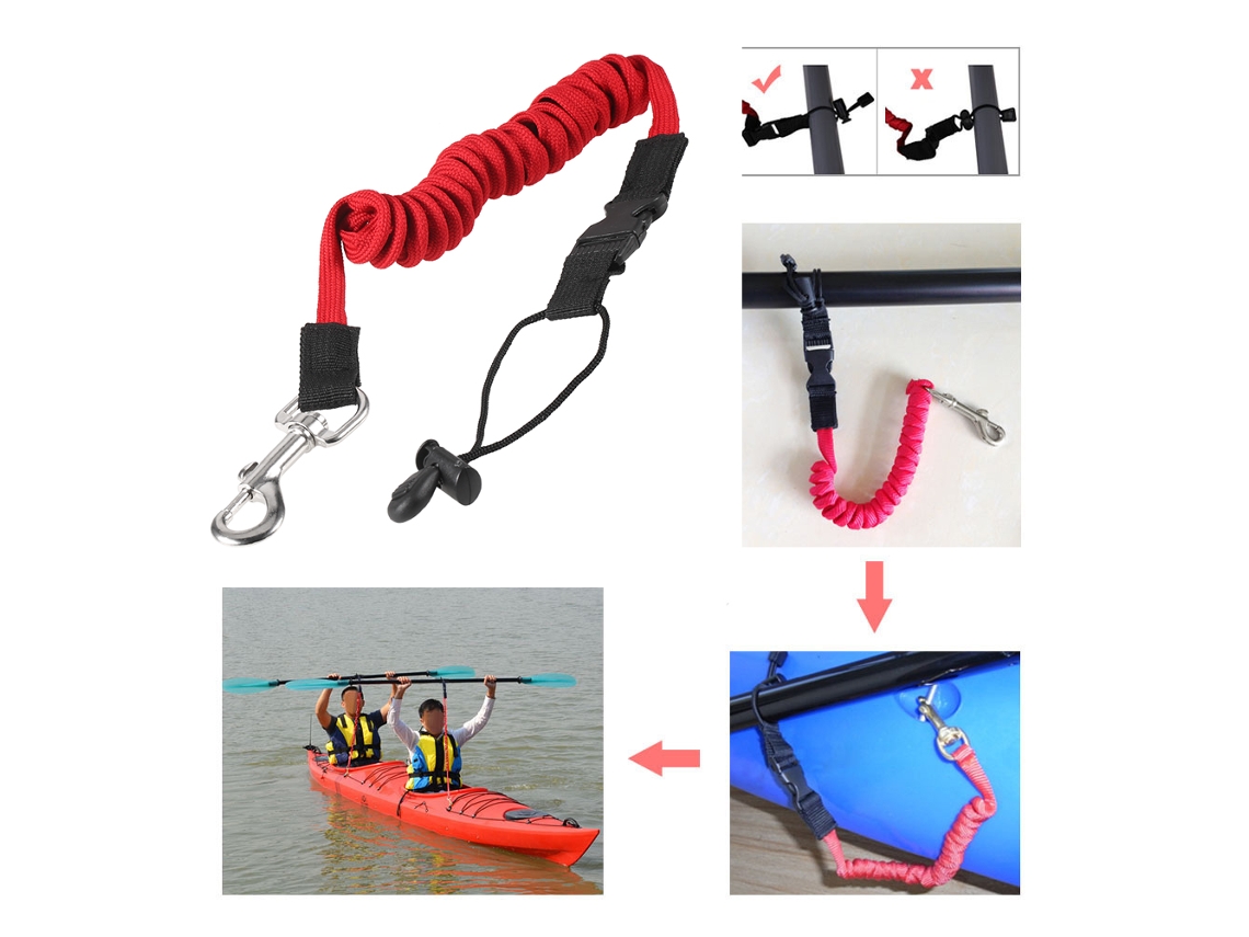 Cordón Elástico Para Remo, Kayak, Canoa, Cordón De Seguridad Para Caña De Pescar, Accesorio Para Embarcaciones