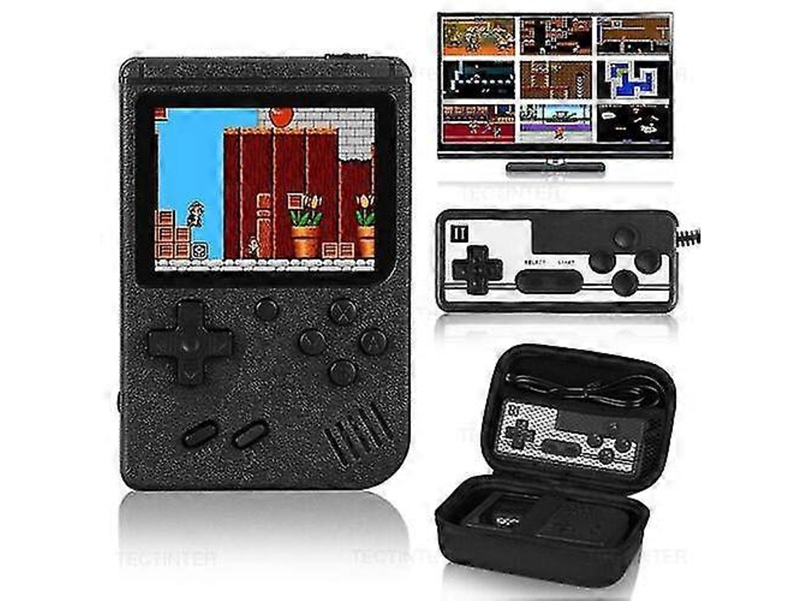Mini Consola De Videojuegos Retro Portátil Con 400 Juegos Integrados, 8 Bits, 3 Pulgadas Y Mando