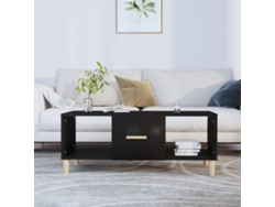 Mesa de Centro Apoyo 102X50X40 cm Madera Procesada Negro