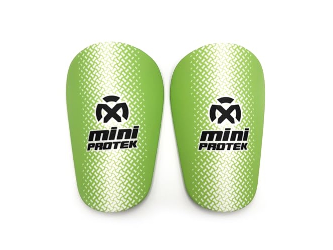Espinilleras de fútbol mini deportivas para niños y adultos talla S 8,3 x 5,5 cm verde Oxum