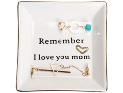 Regalos de cumpleaños para mamá Plato de cerámica para joyas Recuerdo Te amo mamá Navidad