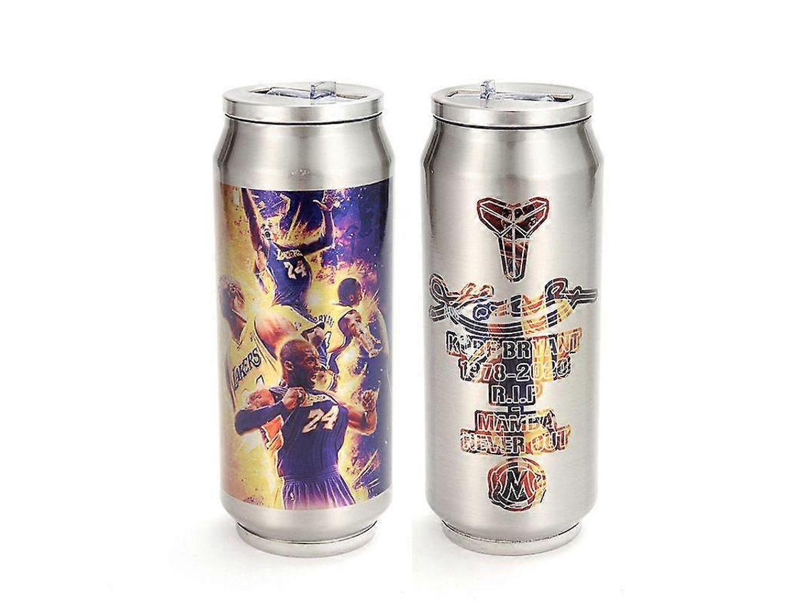 Termo de acero inoxidable conmemorativo de Kobe Bryant con pajita, vaso deportivo para hombre, regalo Ly Ebike