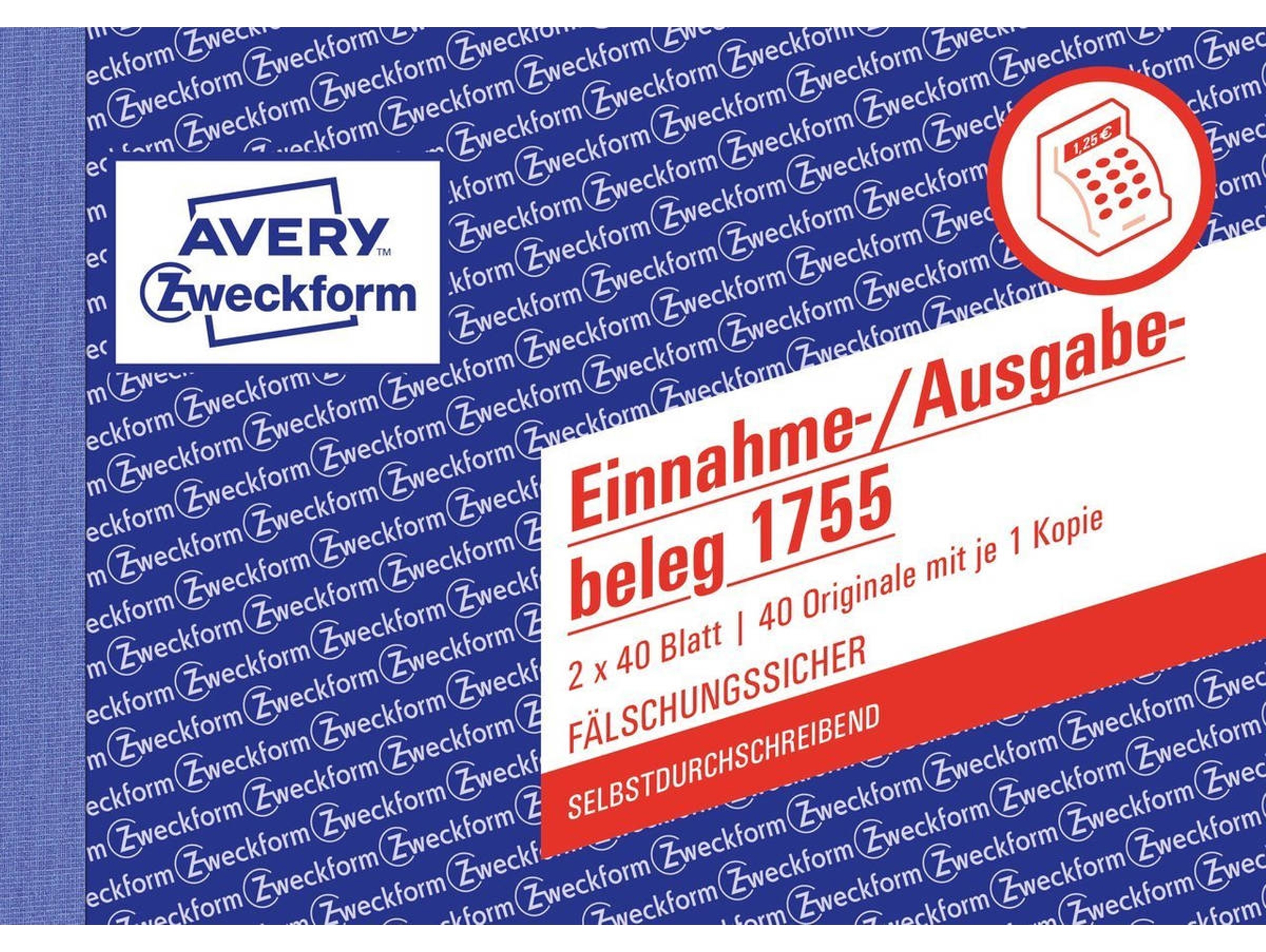Cuaderno de Contabilidad AVERY 1755 (A6 - 40 Paginas)