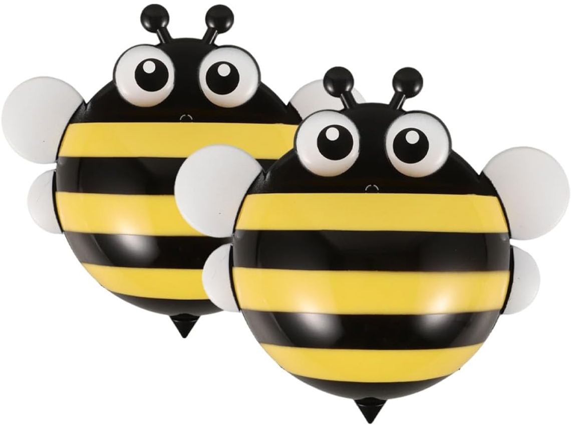 Cesta De Almacenamiento De Plástico Con Abeja Magnética Amarilla, Organizador Para