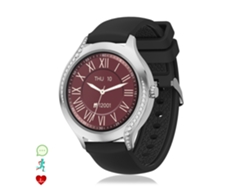 Reloj inteligente T214 compacto y elegante. Llamadas Bluetooth, notificaciones push. Monitor de salud, ciclos menstruales. Modos deportivos.