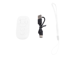 Mando A Distancia Bluetooth Para Localización, Obturador De Cámara Y Grabación De Vídeo Para Android - Blanco