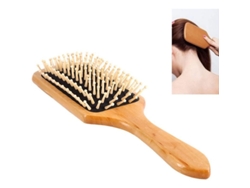 Cepillo De Madera Con Cerdas De Jabalí, Masajea El Cuero Cabelludo, Reduce Los Enredos Y La Rotura Del Cabello, Ecológico Para Mujeres, Hombres Y Niños.