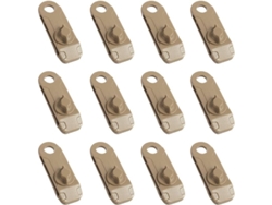 2026-47896-12 Pinzas Plásticas Para Tienda De Campaña Con Dientes Invertidos Y Bloqueo Espiral Resistente Al Viento Para Actividades Al Aire Libre