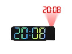 Reloj despertador de proyección digital con pantalla LED grande Kofihety