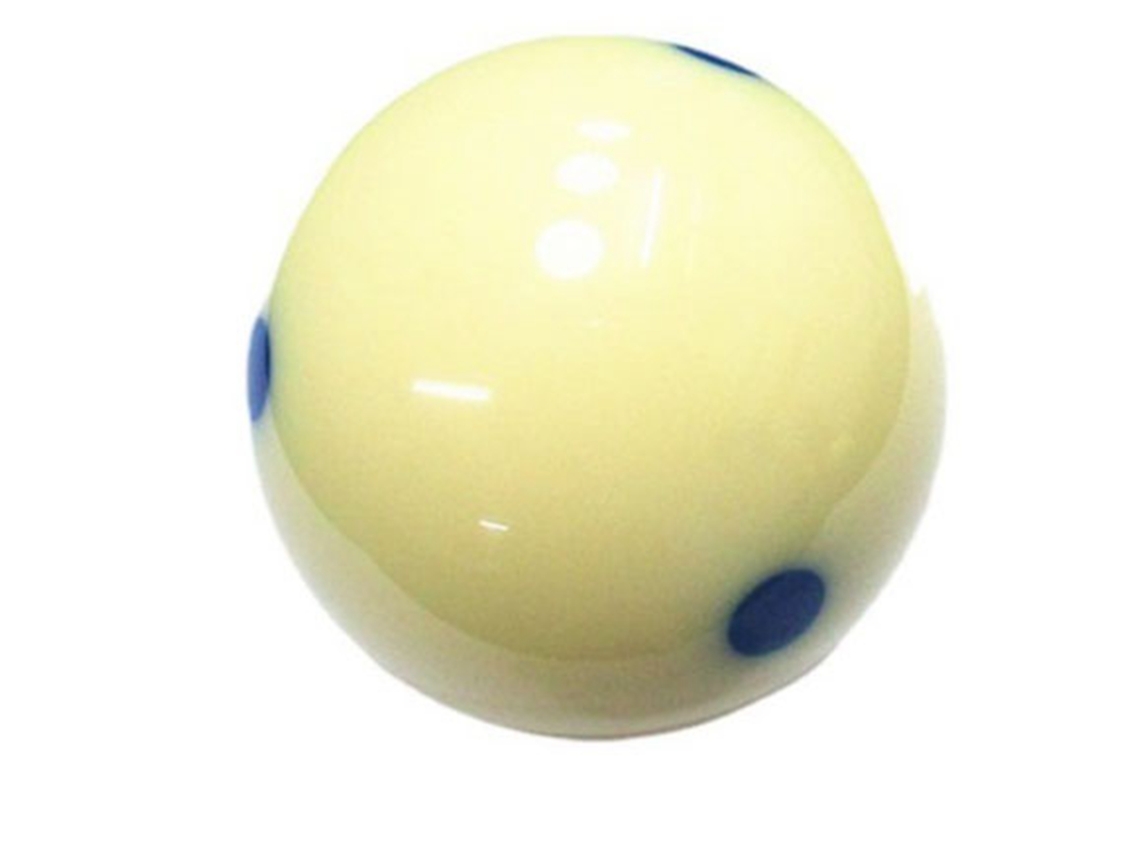 Bola De Billar Grande De Resina Para Entrenamiento Y Repuesto, Accesorio De Mesa Con Punto Azul.