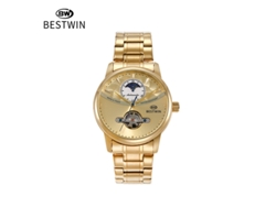 Reloj Mecánico Esqueleto Para Hombre (oro)