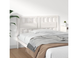 Cabecero De Cama Madera Maciza De Pino Blanco 140,5x4x100 Cm