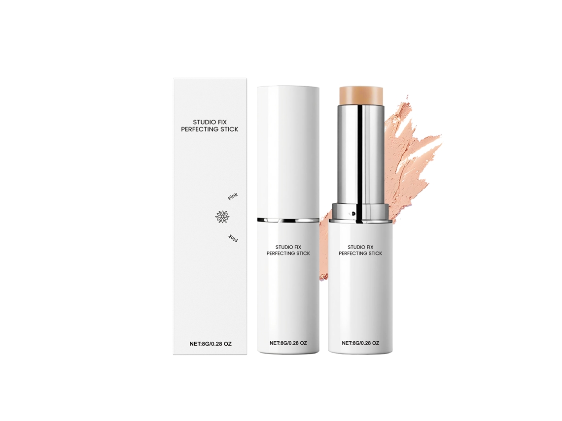 Base correctora iluminadora en barra para piel rosada