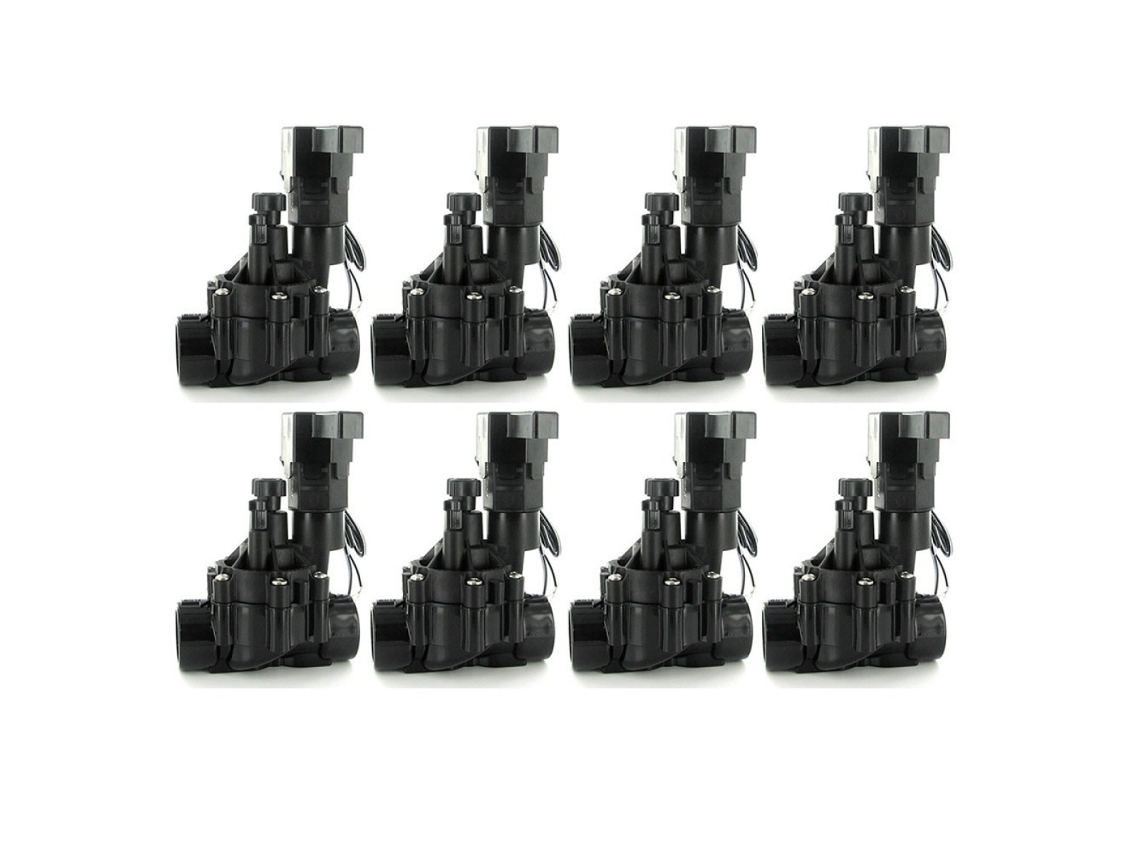 Electroválvula Rain Bird 100-dvf Con Regulador De Caudal (pack X 8) La Válvula Rain Bird 100-dvf Es Ideal Para Sistemas De Riego Automatizados, Con