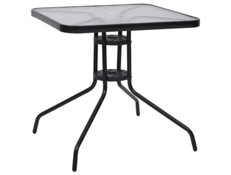 Conjunto de Comedor para Jardín Negro de 3 Piezas MAISON EXCLUSIVE