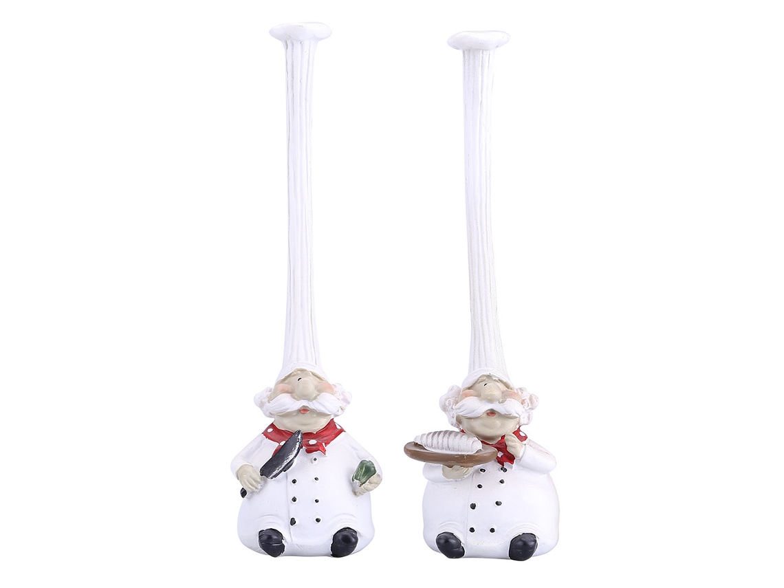 Figura decorativa de chef para cocina, de resina creativa.
