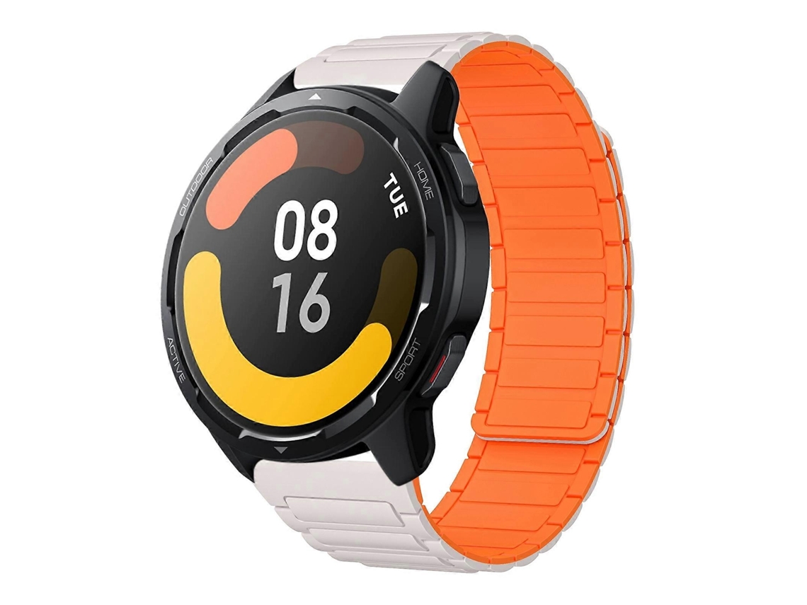 Pulsera magnética de silicona de 22 mm con diseño en forma de I.