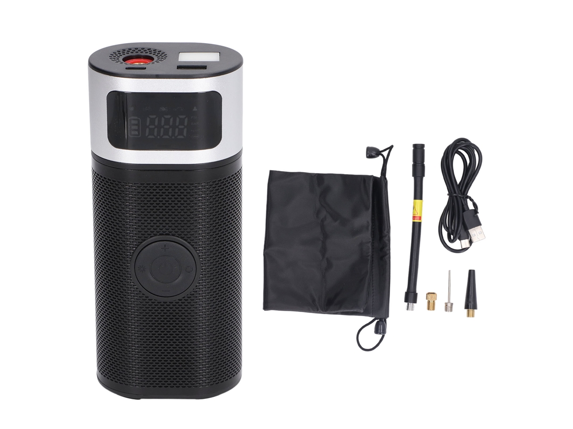 Inflador De Pneumáticos Sem Fio De 150psi Com Parada Automática, Lanterna Led Portátil Para Carro, Bicicleta E Bolas.