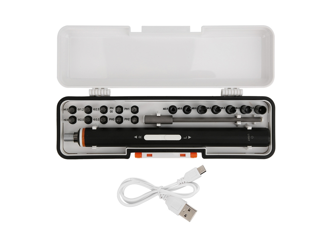 Kit de destornilladores eléctricos (acero inoxidable Cr V, para instrumentos de precisión)