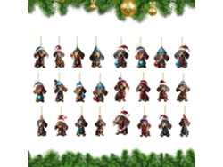 Calendario Adornos Acrílico Adviento 24 Para Árbol