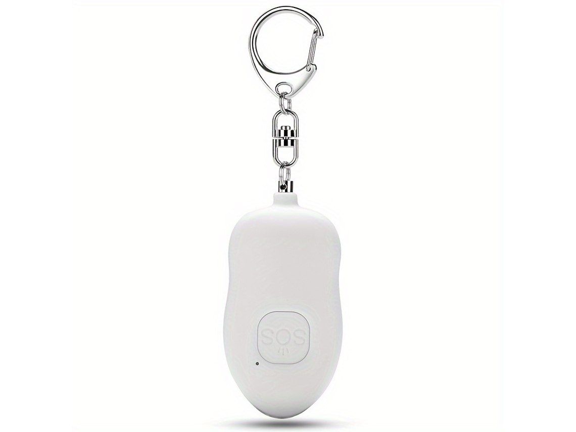 Alarma personal USB recargable de 130 dB con luz LED para llavero, batería recargable duradera STELASPLEN (apta para mujeres y personas mayores)