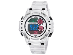 Reloj Electrónico De Muñeca Fashionable Simple Multifuncional Synoke (blanco)