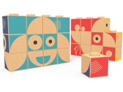 Juego Educativo ELOU Puzzle Bloques de Montaje (Edad Mínima: 18 Meses - 28,5 x 8,5 x 22 cm)