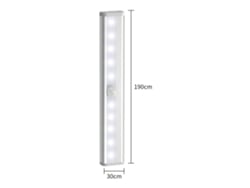 Luces Aoresac para debajo de gabinetes (paquete de 3) con sensor de movimiento inalámbrico, 10 tiras de luz LED adhesivas para despensa, armario, cocina y baño.